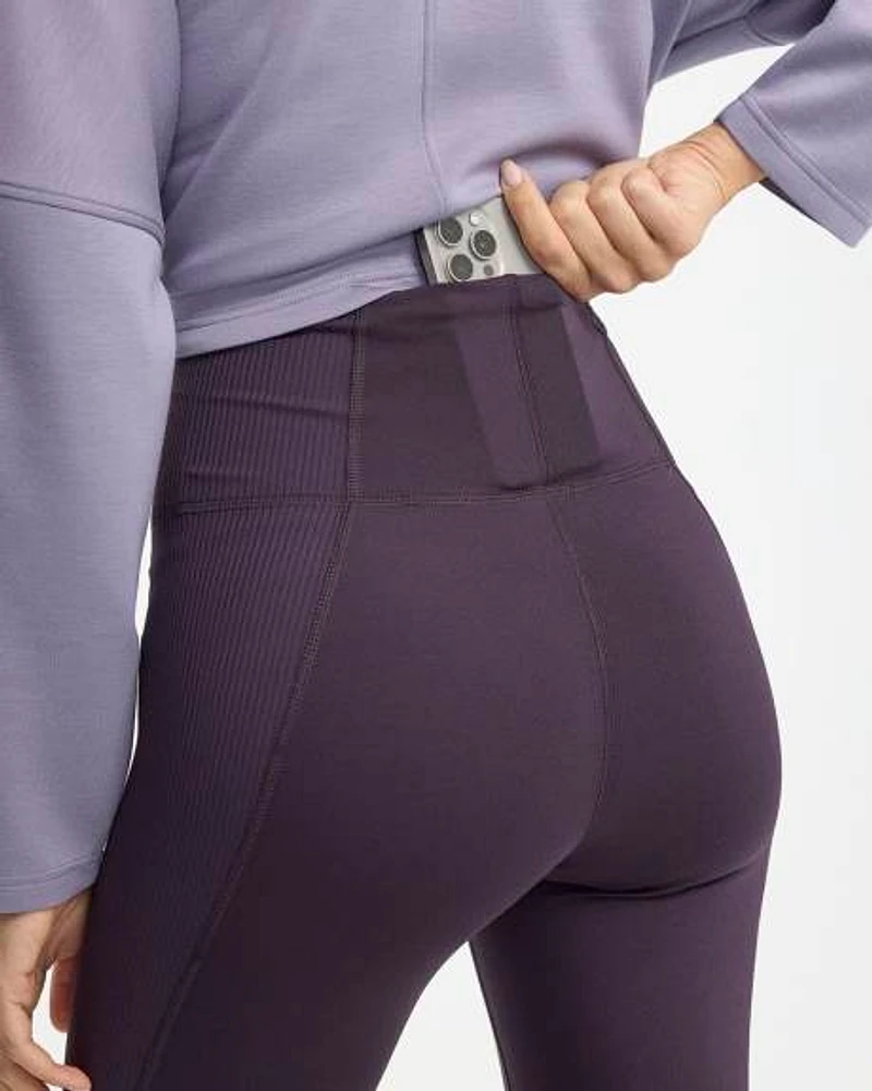 High-Rise Pulse Legging with Ribbed Inserts