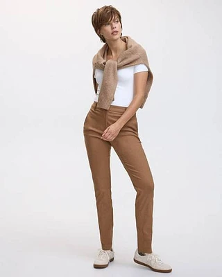 Slim-Leg High-Rise Pants