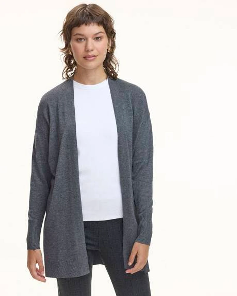 Cardigan long ouvert