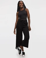 Pantalon court à jambe large en scuba