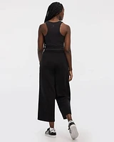 Pantalon court à jambe large en scuba