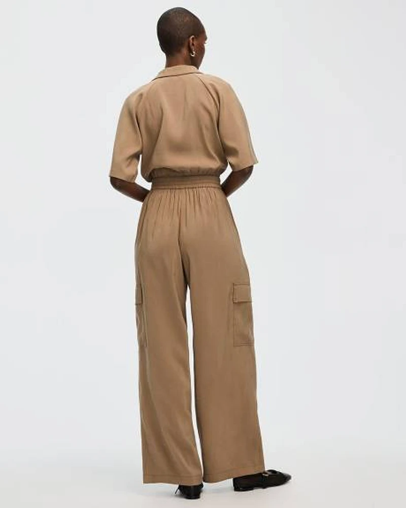 Wide-Leg Cargo Pant