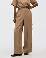 Wide-Leg Cargo Pant