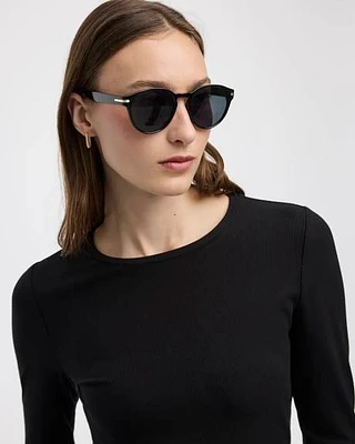 Black Sunglasses with Round Frame