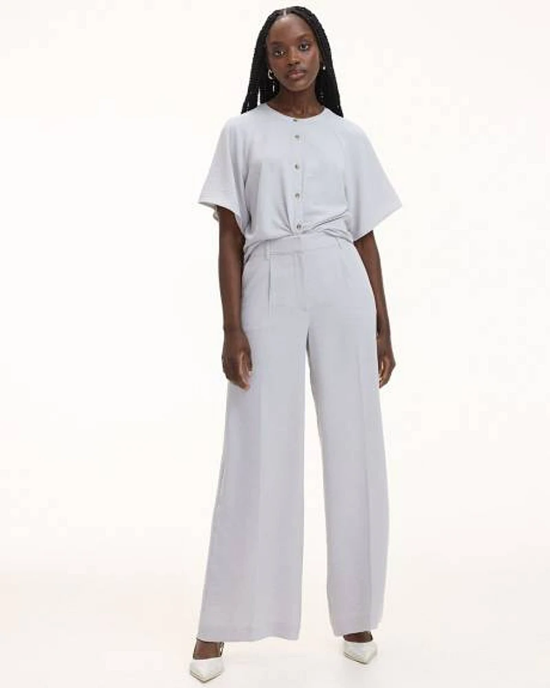 Wide-Leg High-Rise Pant