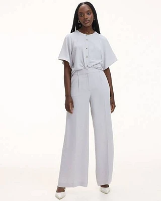 Wide-Leg High-Rise Pant