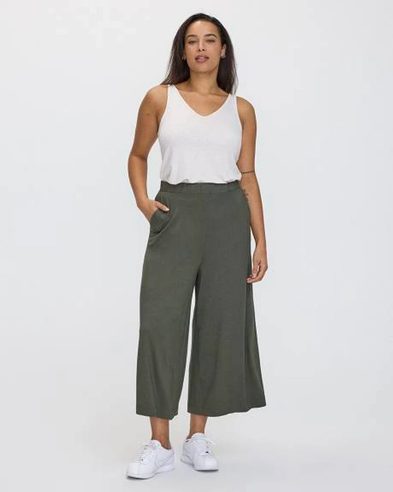 Pantalon gaucho extensible à enfiler