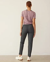 Pantalon urbain chiné à jambe étroite, Hyba