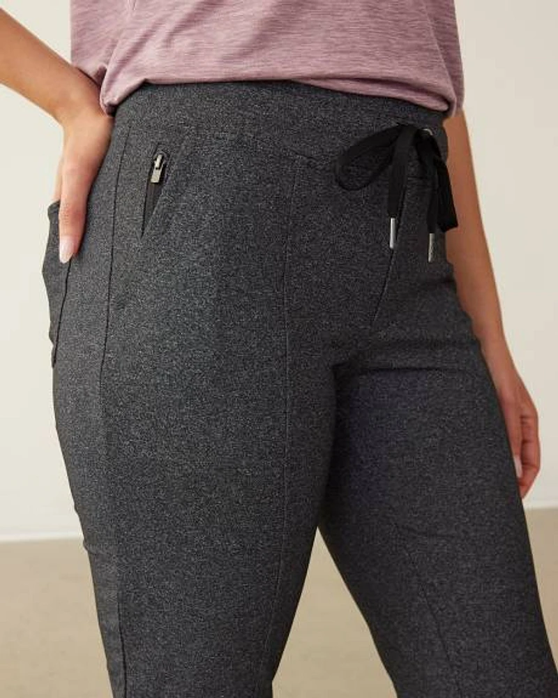 Pantalon urbain chiné à jambe étroite, Hyba