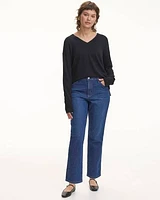 Straight-Leg Mid-Rise Jean