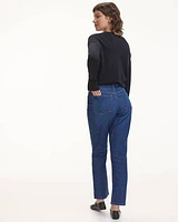 Straight-Leg Mid-Rise Jean