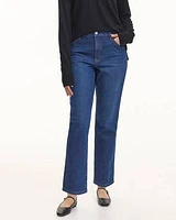 Straight-Leg Mid-Rise Jean