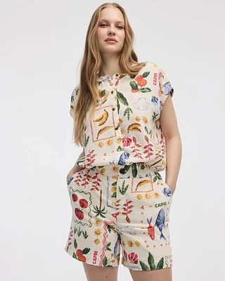 Shorts with Elastic Waistband