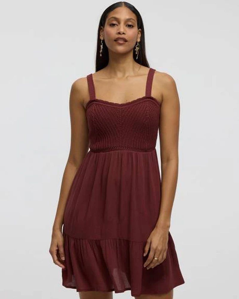 Sleeveless Fit-and-Flare Dress -Toni Fifi. X Reitmans