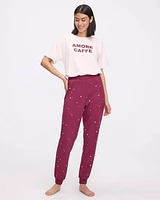 Pantalon pyjama jogger en French Terry