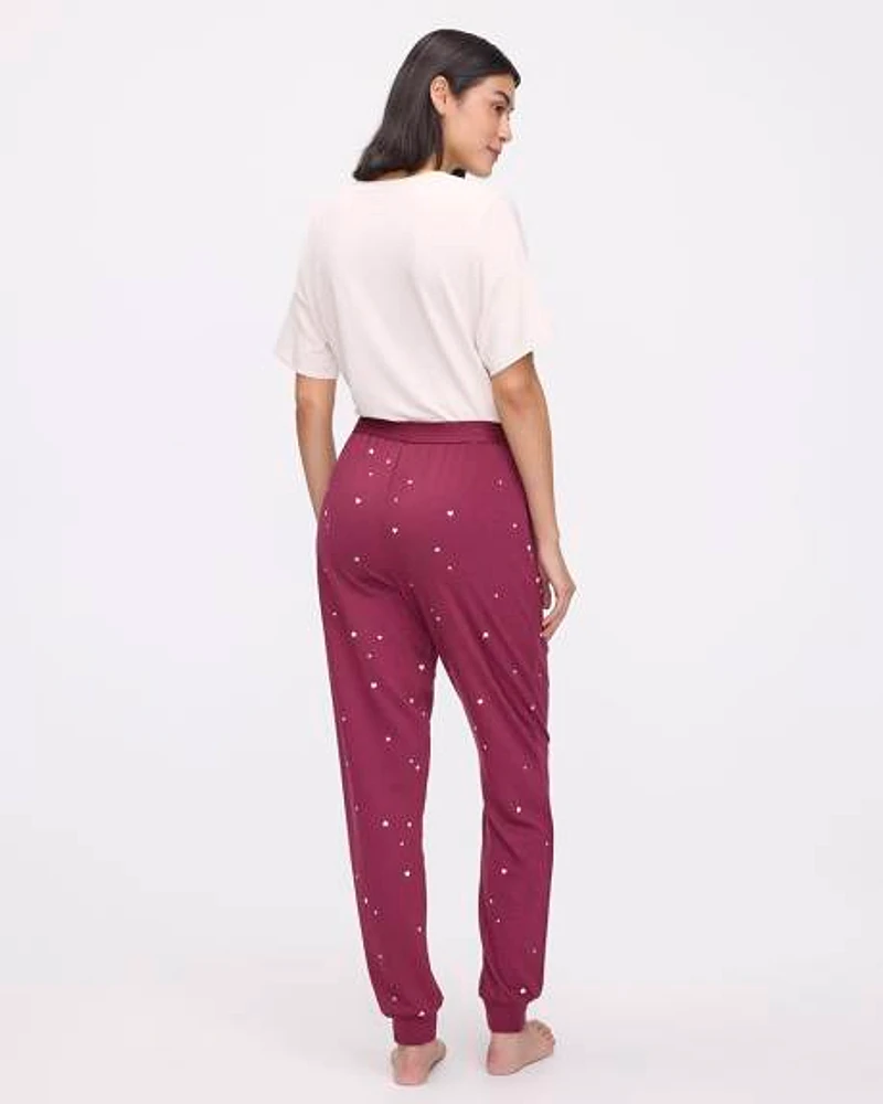 Pantalon pyjama jogger en French Terry