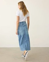 Jupe maxi en denim