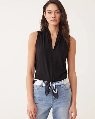 V-Neck Sleeveless Top