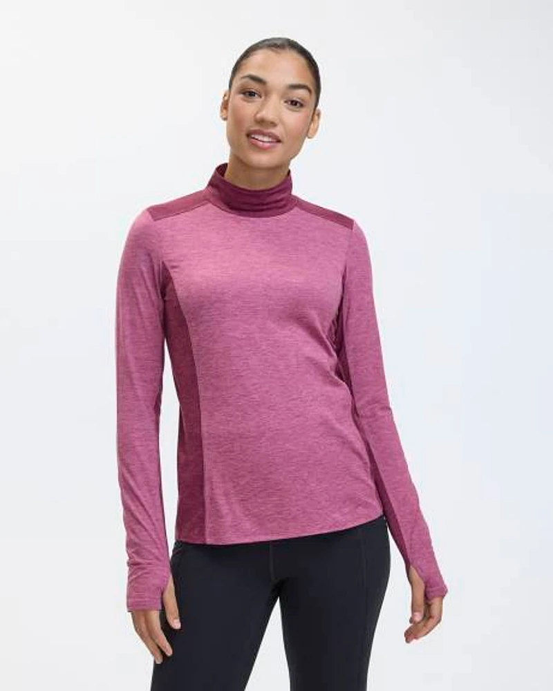 Long-Sleeve Mock-Neck Base Layer