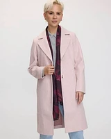 Long Coat with Two-Button Closure