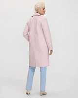 Long Coat with Two-Button Closure