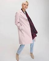 Long Coat with Two-Button Closure