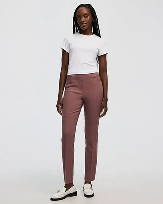 Slim-Leg High-Rise Ankle Pant
