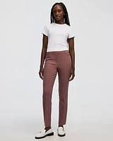 Slim-Leg High-Rise Ankle Pant