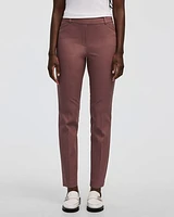 Slim-Leg High-Rise Ankle Pant