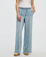 Wide-Leg High-Rise Jean