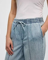 Wide-Leg High-Rise Jean