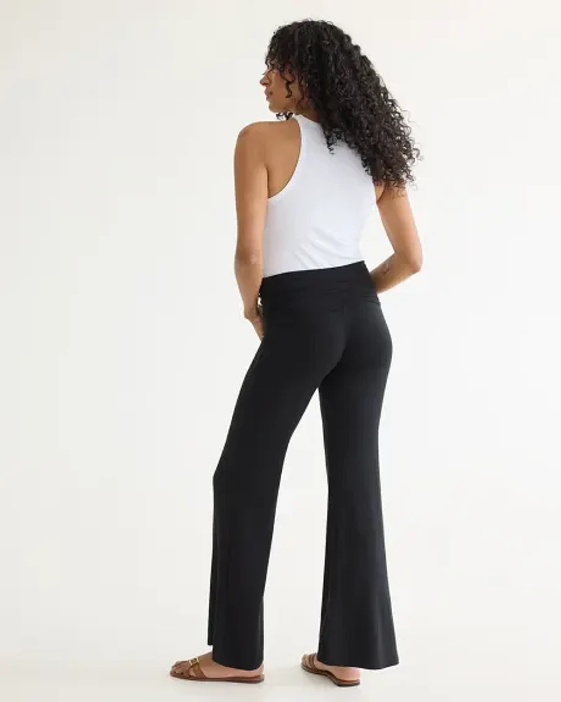 Straight-Leg Knit Pant