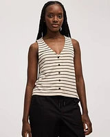 Striped Knit Vest