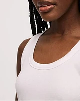 Scoop-Neck Ribbed Tank