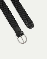 Braided Faux Leather Belt