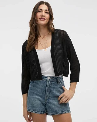 Loose Bolero with Open Stitches