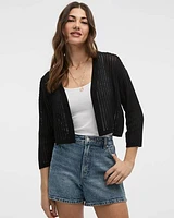 Loose Bolero with Open Stitches