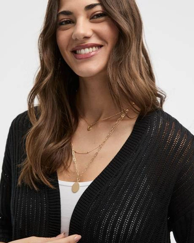 Loose Bolero with Open Stitches