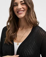 Loose Bolero with Open Stitches