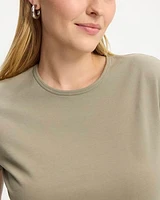 T-shirt ajusté à col rond
