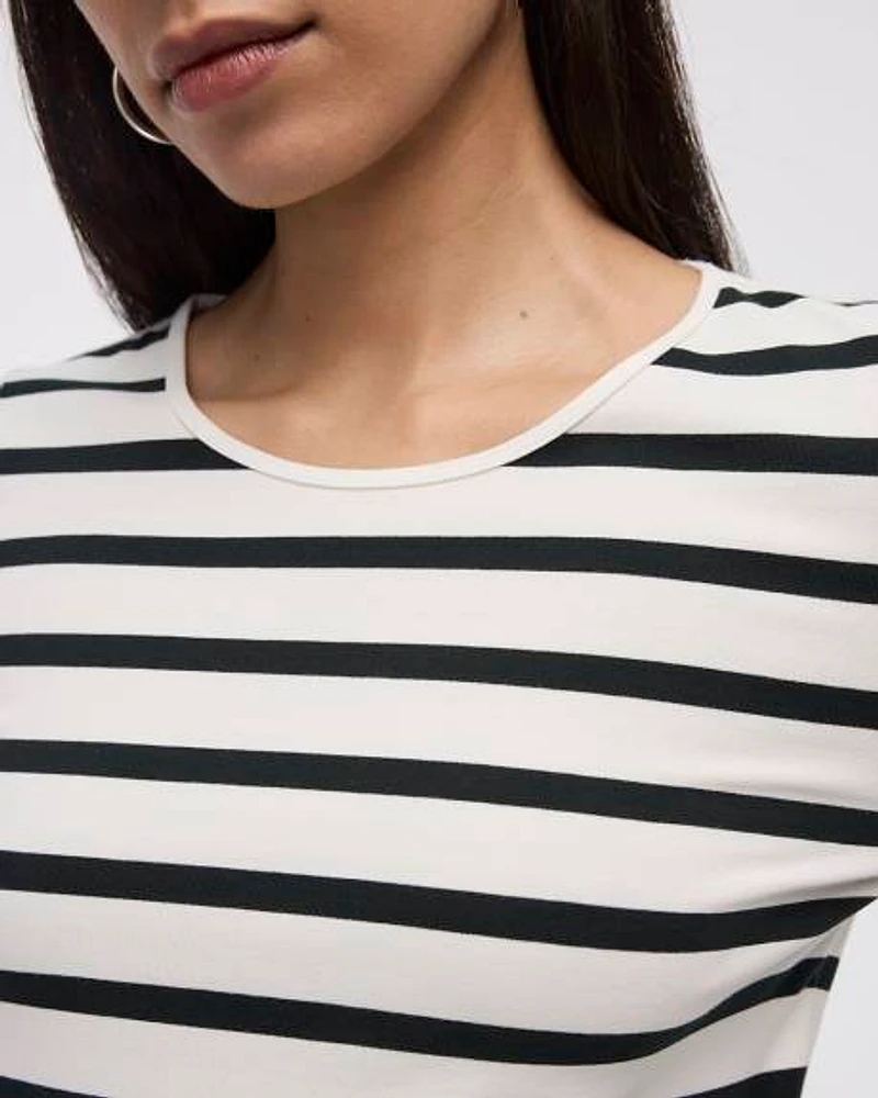 Crew-Neck Striped Top