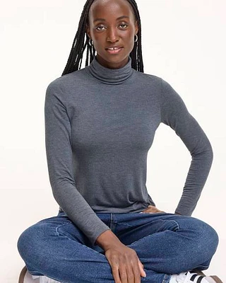 Long-Sleeve Turtleneck Tee