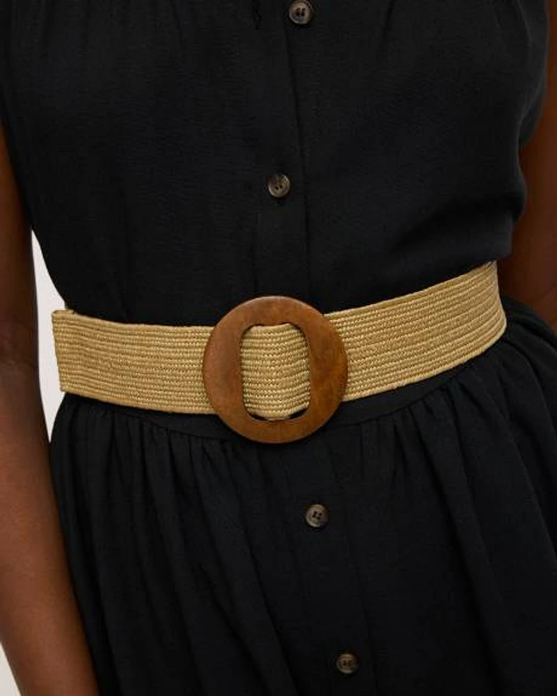 Sleeveless Midi Shirt Dress