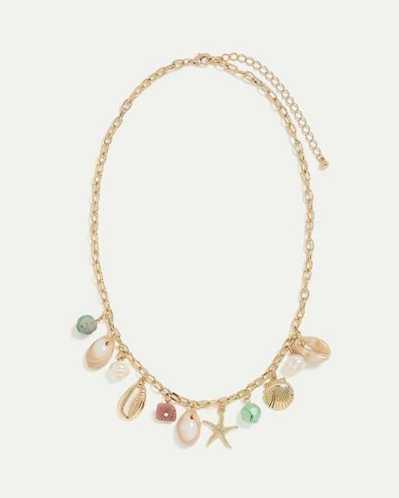 Short Necklace with Charms