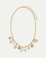 Short Necklace with Charms