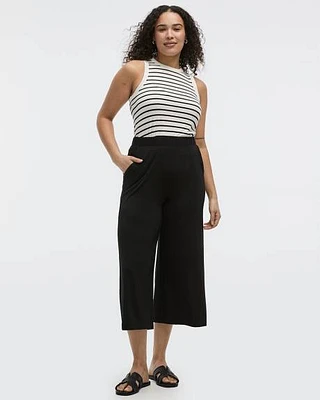 Stretch Pull-On Gaucho Pants