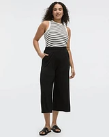 Stretch Pull-On Gaucho Pants