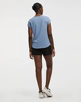 T-shirt à manches très courtes en jacquard