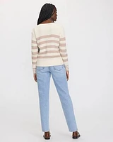 Long-Sleeve Boat-Neck Sweater