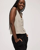 Striped Knit Vest